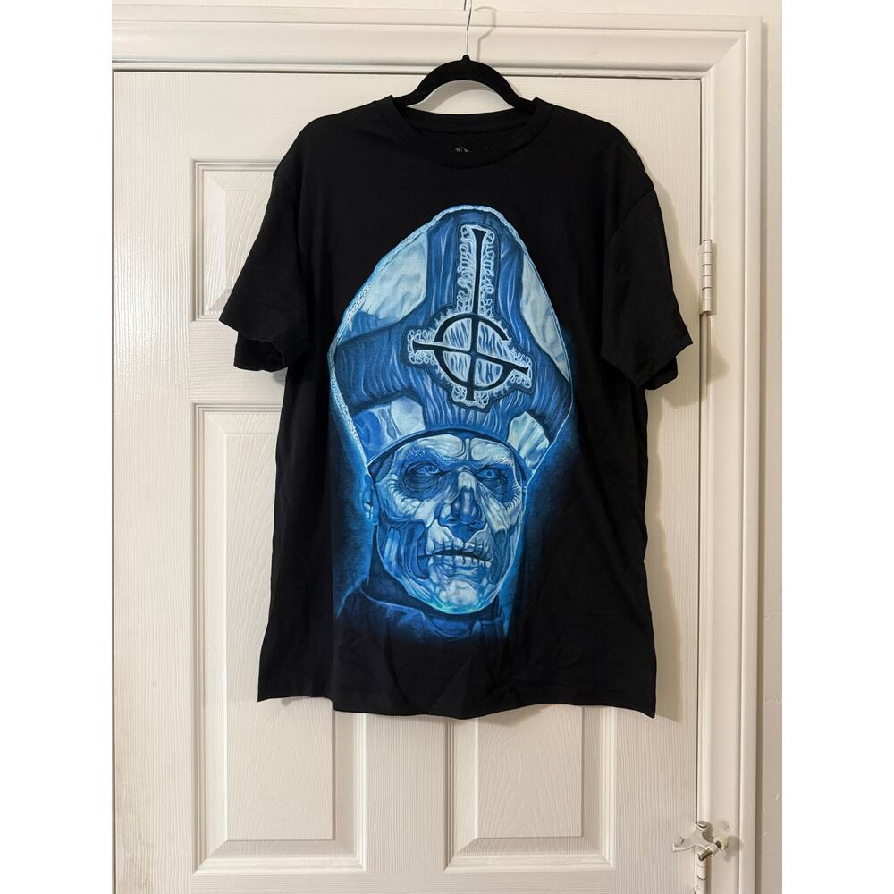 ghost papa emeritus band tee shirt black‎ unisex size large